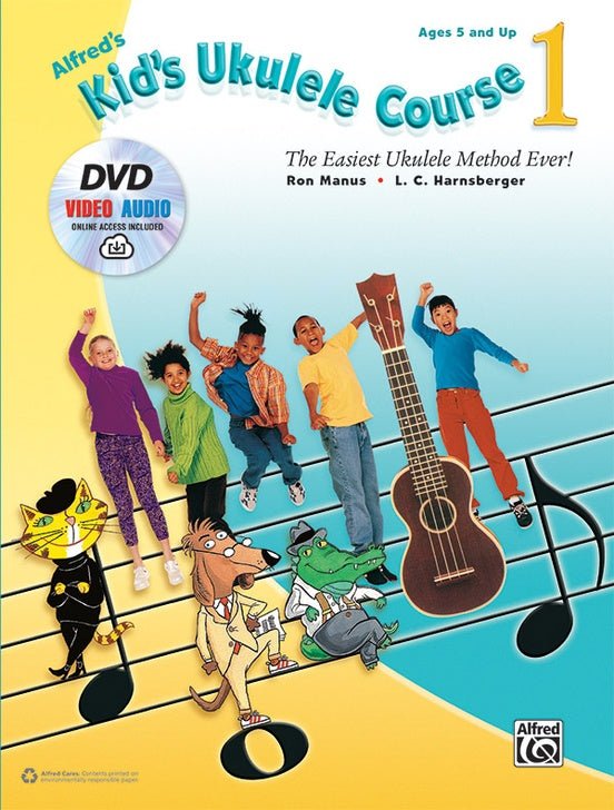 Alfred's Kid's Ukulele Course, Level 1 (Book & DVD) Alfred Music Publishing Music Books for sale canada