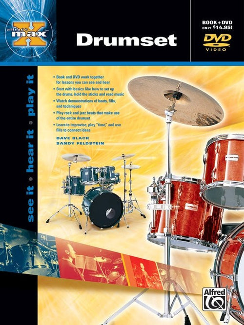Alfred's MAX™ Drumset, Book & DVD Alfred Music Publishing Music Books for sale canada