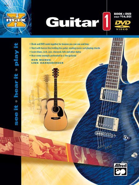 Alfred's MAX™ Guitar 1, Book & DVD Default Alfred Music Publishing Music Books for sale canada