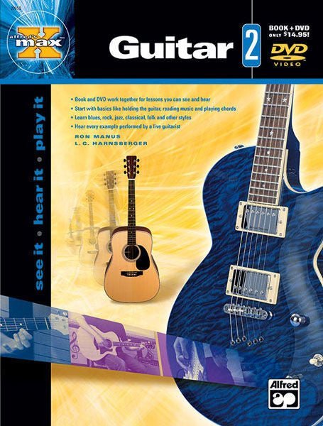 Alfred's MAX™ Guitar 2, Book & DVD Default Alfred Music Publishing Music Books for sale canada