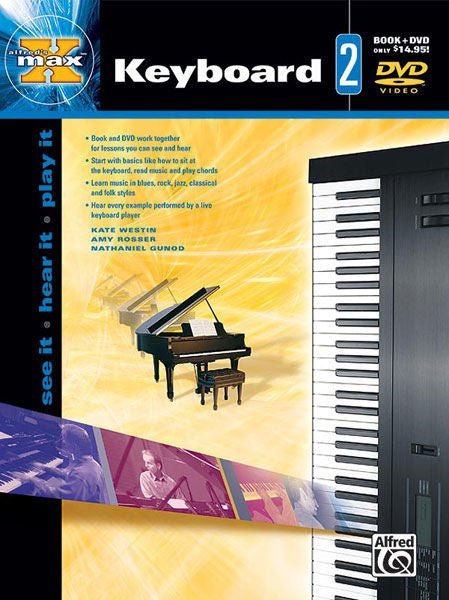 Alfred's MAX™ Keyboard 2, Book & DVD Default Alfred Music Publishing Music Books for sale canada