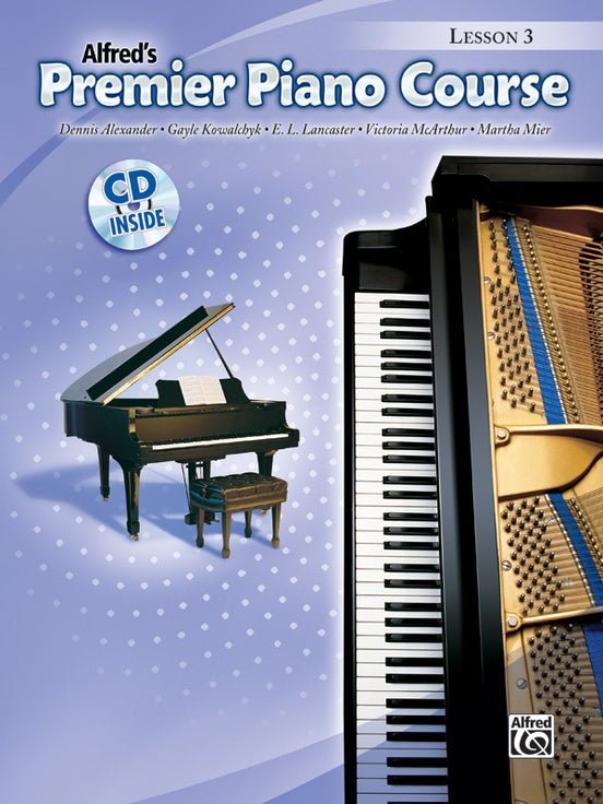 Alfred's Premier Piano Course, Lesson 3, With CD Alfred Music Publishing Music Books for sale canada