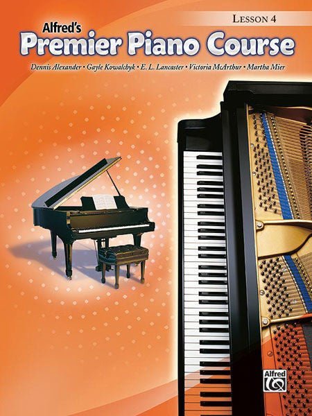 Alfred's Premier Piano Course, Lesson 4 Alfred Music Publishing Music Books for sale canada