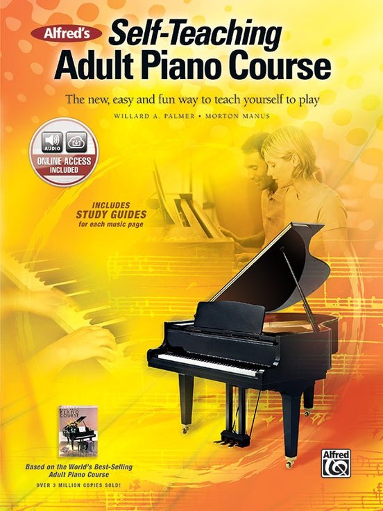 Alfred's Self-Teaching Adult Piano Course The new, easy and fun way to teach yourself to play Book & Online Audio Alfred Music Publishing Music Books for sale canada