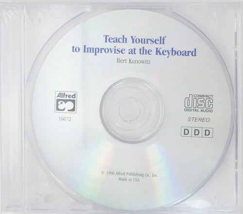 Alfred's Teach Yourself to Improvise at the Keyboard, CD Alfred Music Publishing CD for sale canada