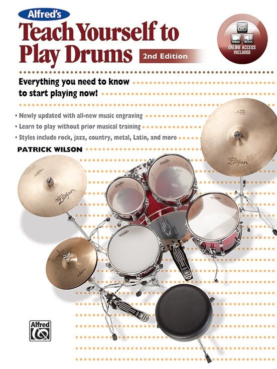 Alfred's Teach Yourself to Play Drums (2nd Edition) Alfred Music Publishing Music Books for sale canada