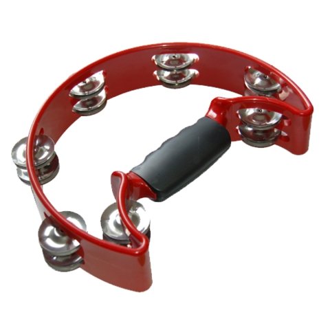 Alice Hand-Held Tambourine with Metal Jingles