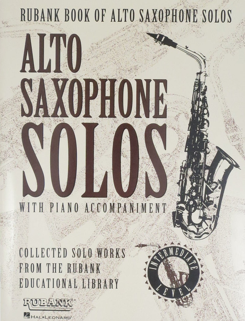 Alto Saxophone Solos with Piano Accompaniment Intermediate level Hal Leonard Corporation Music Books for sale canada