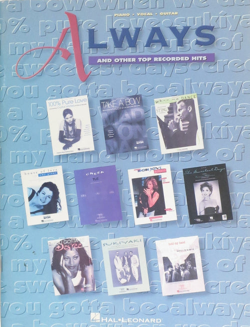 Always, And The Other Top Recorded Hits, P/V/G Hal Leonard Corporation Music Books for sale canada