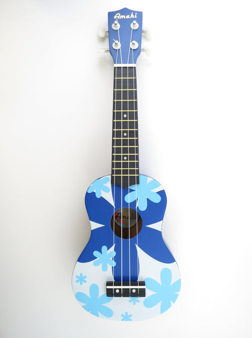 Amahi Blue Flower Soprano Ukulele DDUK-8 Amahi Ukulele for sale canada