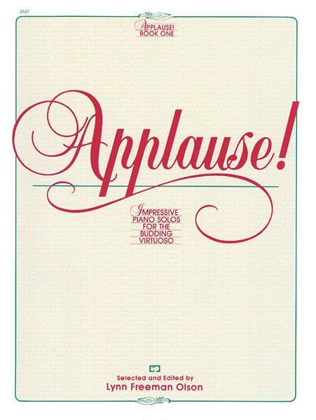 Applause!, Book 1, Impressive Piano Solos for the Budding Virtuoso Default Alfred Music Publishing Music Books for sale canada