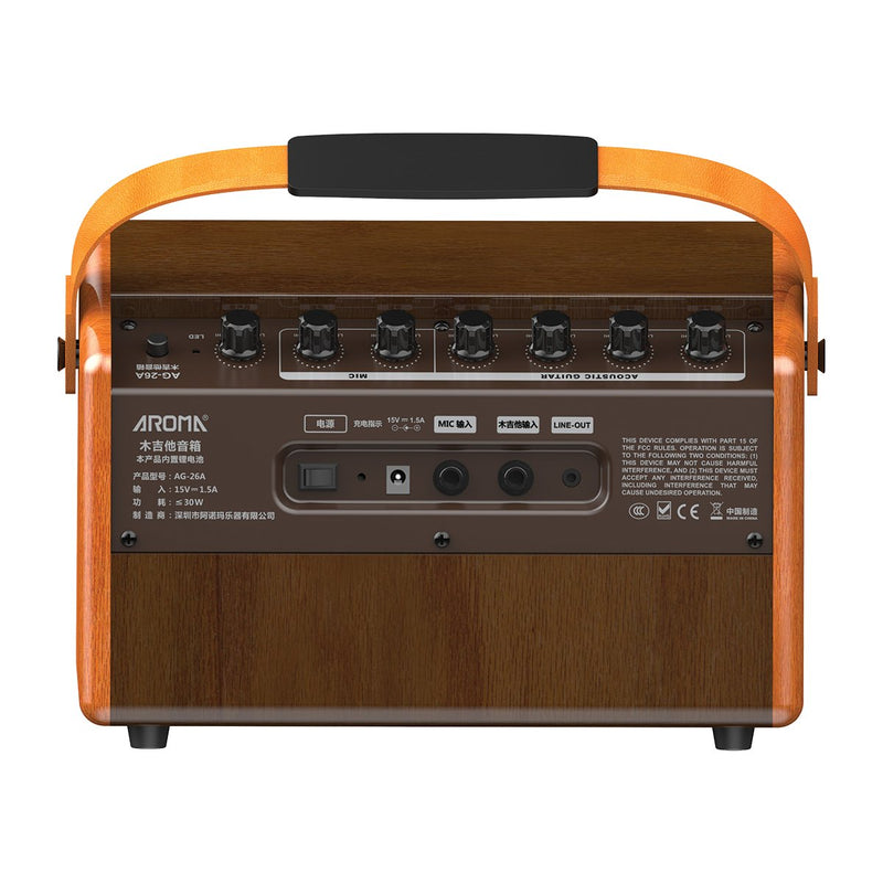 AROMA AG-26A 25W Portable Acoustic Guitar Amplifier Aroma Guitar Accessories for sale canada