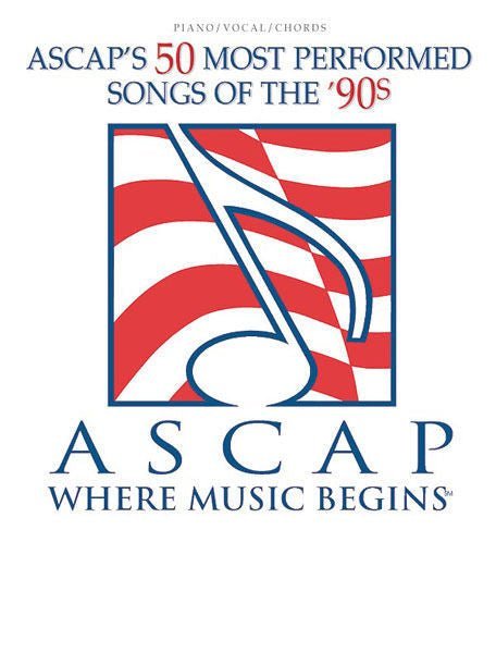 ASCAP's 50 Most Performed Songs of the '90s Default Alfred Music Publishing Music Books for sale canada