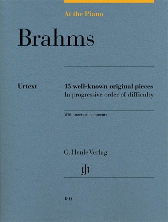 At The Piano, Brahms, 15 Well-known original pieces (Urtext) Hal Leonard Corporation Music Books for sale canada
