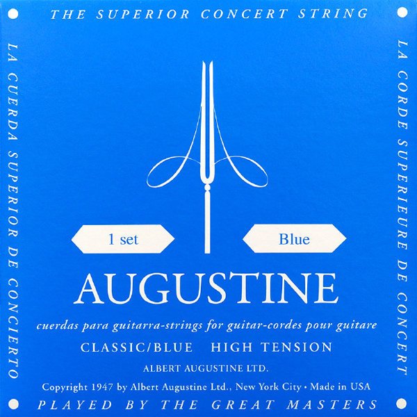 Augustine Classic Blue Single Classical Guitar String - Heavy Tension B or 2nd Albert Augustine Ltc. Guitar Accessories for sale canada