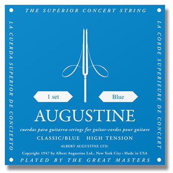 Augustine Classic Blue Single Classical Guitar String - Heavy Tension D or 4th Albert Augustine Ltc. Guitar Accessories for sale canada