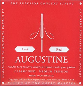 Augustine Classic Guitar Strings Red / Normal Tension Albert Augustine Ltc. Guitar Accessories for sale canada