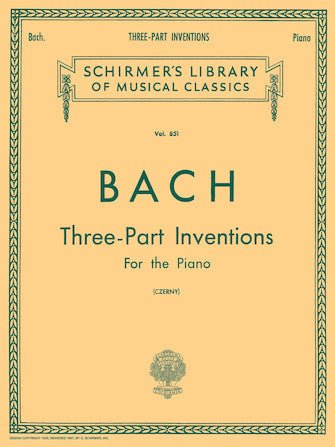 BACH 15 THREE-PART INVENTIONS Hal Leonard Corporation Music Books for sale canada