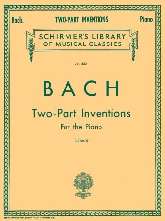 BACH 15 TWO-PART INVENTIONS - CZERNY Hal Leonard Corporation Music Books for sale canada,073999566802