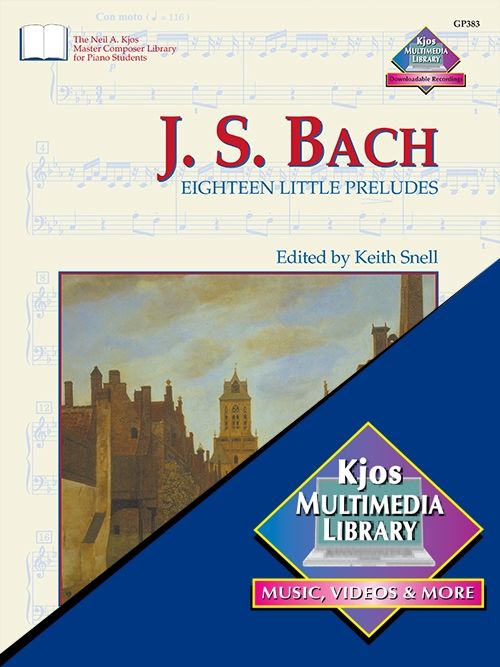 Bach - Eighteen Little Preludes Kjos (Neil A.) Music Co ,U.S. Music Books for sale canada