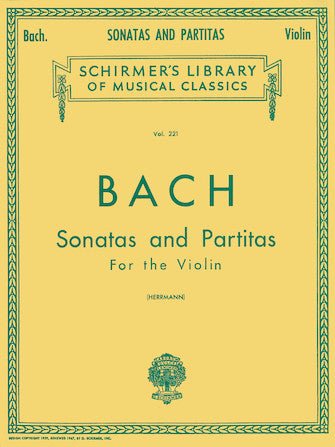 BACH SONATAS AND PARTITAS for Violin Solo Hal Leonard Corporation Music Books for sale canada
