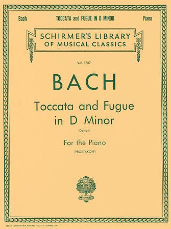 BACH Toccata and Fugue in D minor Vol 1787 Hal Leonard Corporation Music Books for sale canada