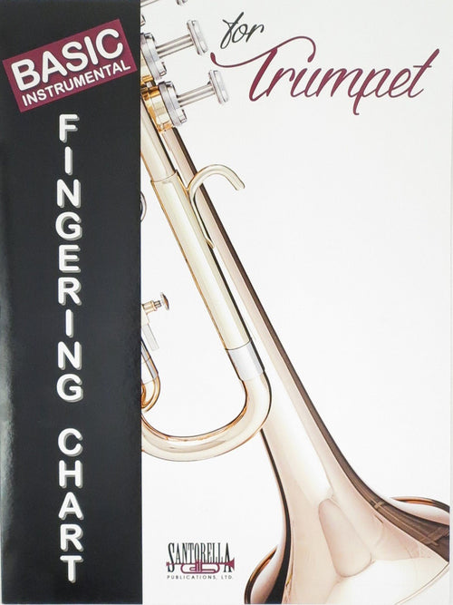 Basic Instrumental Fingering Chart for Trumpet Santorella Publications Music Books for sale canada