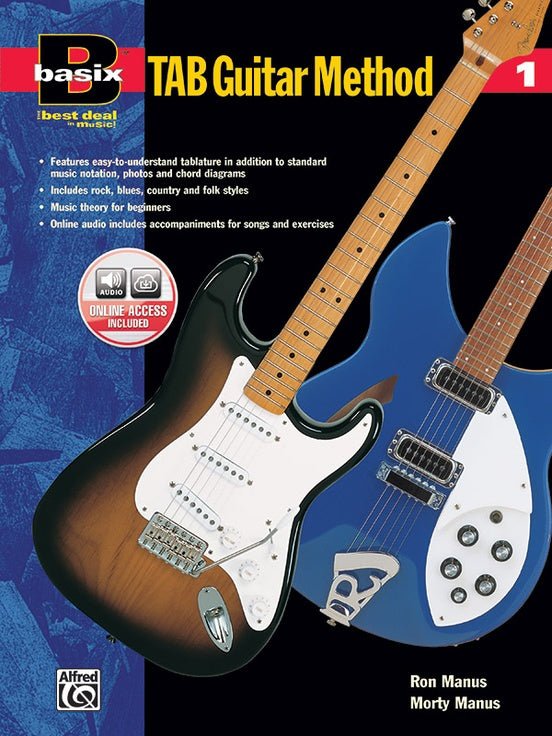 Basix®: TAB Guitar Method, Book 1 (Book & Audio Online) Default Alfred Music Publishing Music Books for sale canada