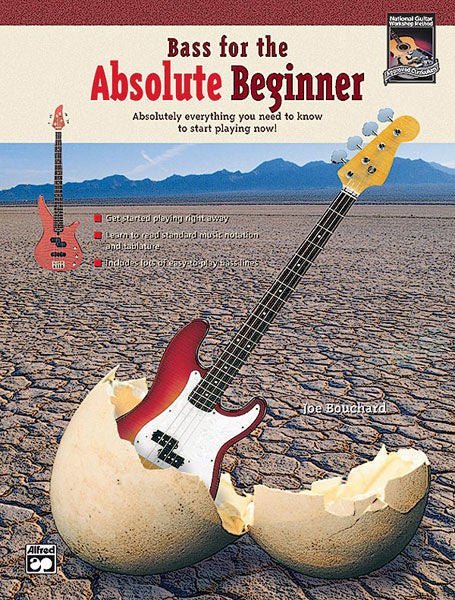 Bass for the Absolute Beginner (Book & CD) Default Alfred Music Publishing Music Books for sale canada