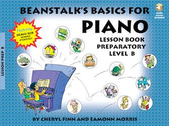 BEANSTALK'S BASICS FOR PIANO, Lesson, Preparatory Book B Book & Online Audio Hal Leonard Corporation Music Books for sale canada