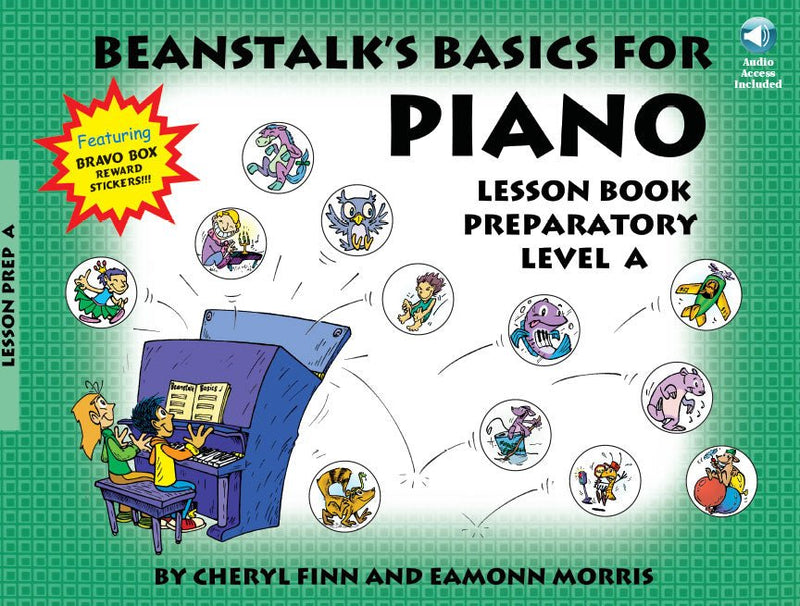 BEANSTALK'S BASICS FOR PIANO, Lesson, Preparatory Level A, with Audio Hal Leonard Corporation Music Books for sale canada