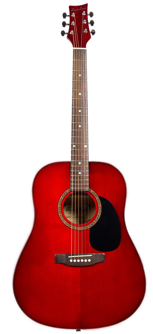 Beaver Creek BCTD101 Dreadnought Acoustic Guitar Trans Red Beaver Creek Guitar for sale canada