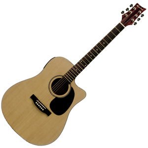 BeaverCreek 101 Series Dreadnought Acoustic/Electric Guitar Natural BeaverCreek Guitar for sale canada