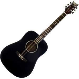 BeaverCreek BCTD101 Dreadnought Acoustic Guitar Black BeaverCreek Guitar for sale canada