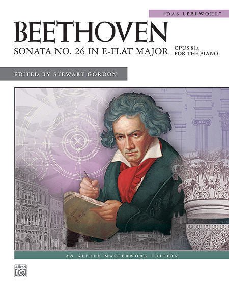 Beethoven, Sonata No. 26 in E-flat Major, Op. 81a Das Lebewohl Default Alfred Music Publishing Music Books for sale canada