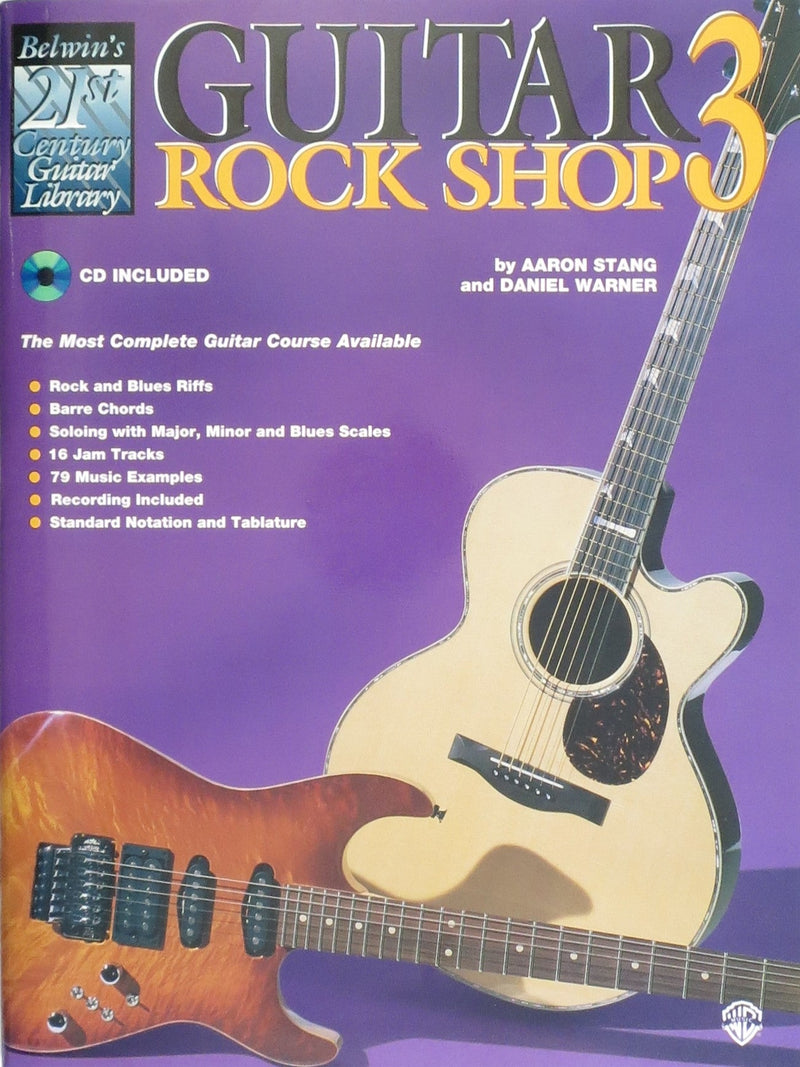 Belwin's 21st Century Guitar Library, Rock Shop, Level 3, Book & CD Alfred Music Publishing Music Books for sale canada