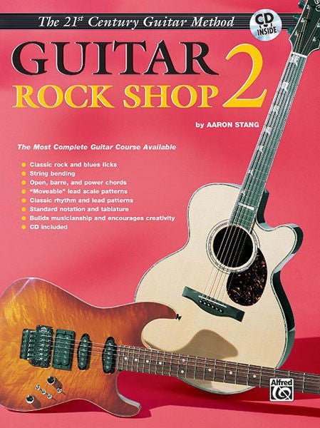 Belwin's 21st Century Guitar Method, Rock Shop, Level 2, Book & CD Default Alfred Music Publishing Music Books for sale canada