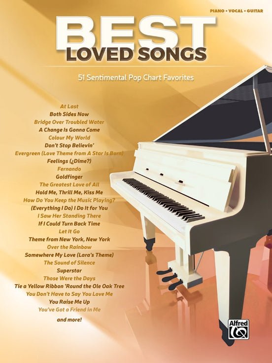 Best Loved Songs Alfred Music Publishing Music Books for sale canada