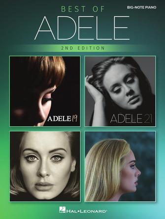 BEST OF ADELE FOR BIG-NOTE PIANO – 2ND EDITION Hal Leonard Corporation Music Books for sale canada