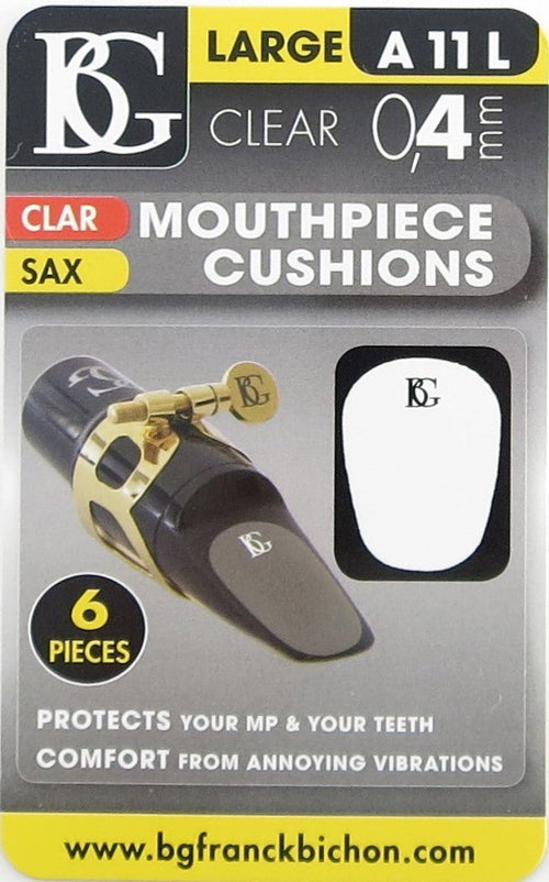 BG France Sax Mouthpiece Cushion, 0.4mm Large Clear, A11L BG Accessories for sale canada
