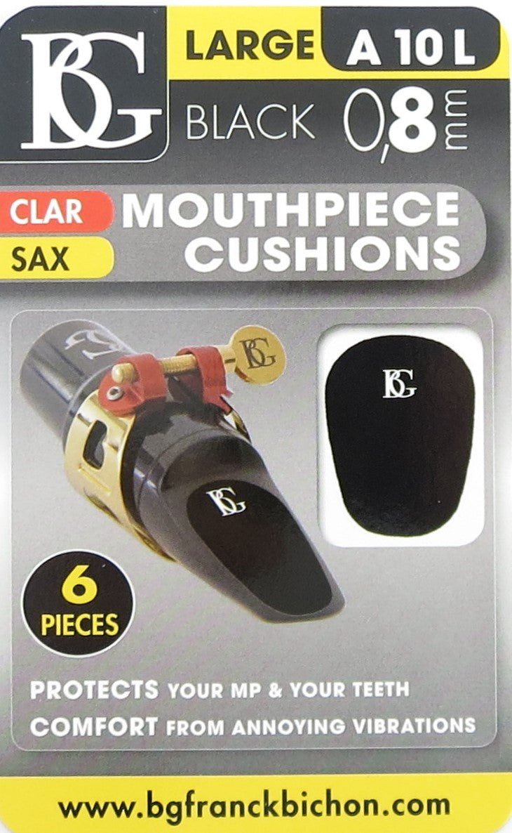 BG France Sax Mouthpiece Cushion, 0.8mm Large Black, A10L BG Accessories for sale canada