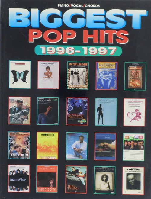 Biggest Pop Hits 1996-1997 Default Alfred Music Publishing Music Books for sale canada