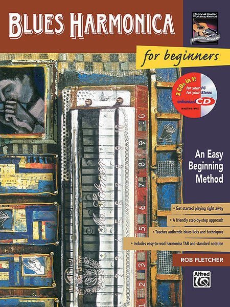 Blues Harmonica for Beginners An Easy Beginning Method (Book & CD) Default Alfred Music Publishing Music Books for sale canada