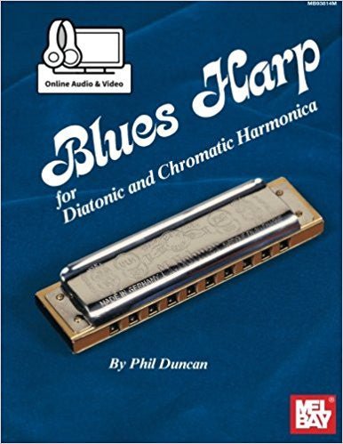 Blues Harp for Diatonic and Chromatic Harmonica (Book + Online Audio/Video) Mel Bay Publications, Inc. Music Books for sale canada