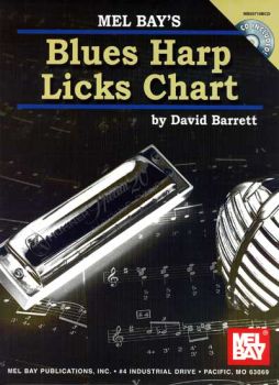 Blues Harp Licks Chart ( Chart & CD) Mel Bay Publications, Inc. Music Books for sale canada