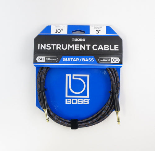 BOSS BIC Instrument Cable, Guitar/Bass 10ft BOSS Cable for sale canada