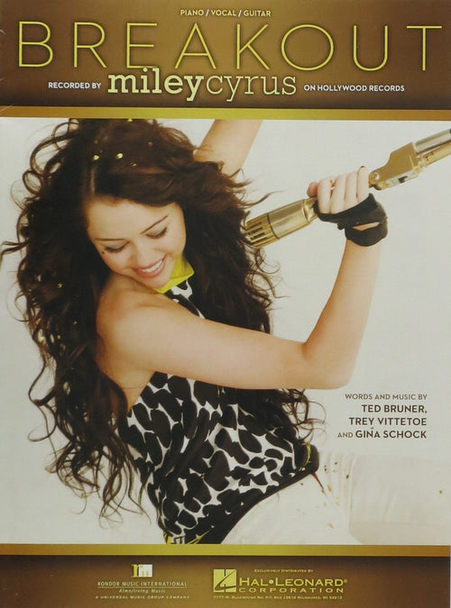 Breakout Miley Cyrus for P/V/G Hal Leonard Corporation Music Books for sale canada