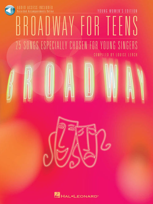 BROADWAY FOR TEENS Young Women's Edition, Book & Audio Access Hal Leonard Corporation Music Books for sale canada
