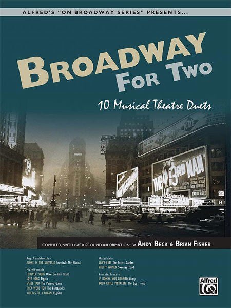 Broadway for Two 10 Musical Theatre Duets, Book & CD Default Alfred Music Publishing Music Books for sale canada
