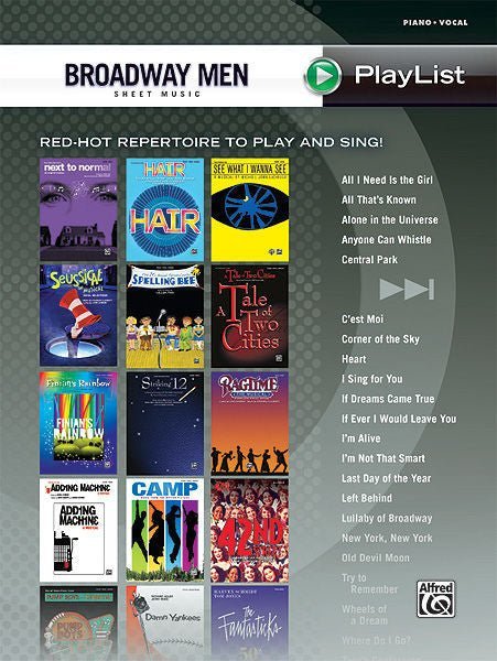 Broadway Men Sheet Music Playlist Default Alfred Music Publishing Music Books for sale canada